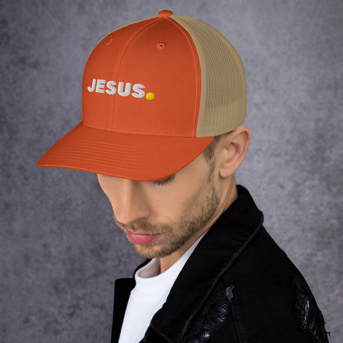 #Color_Rustic Orange/Khaki Mesh