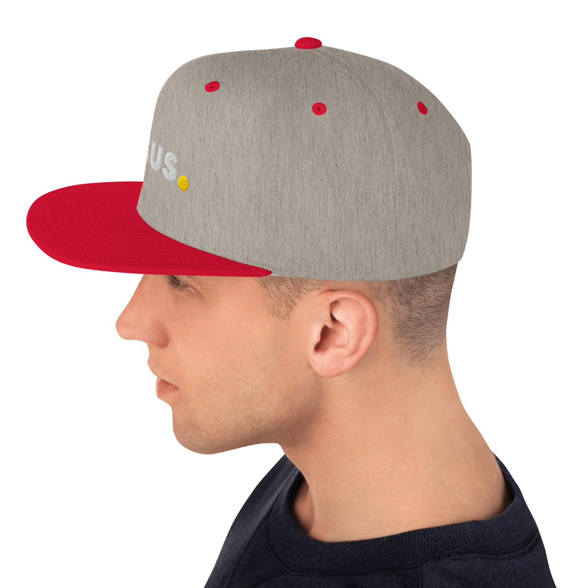 #Color_Heather Gray/Red