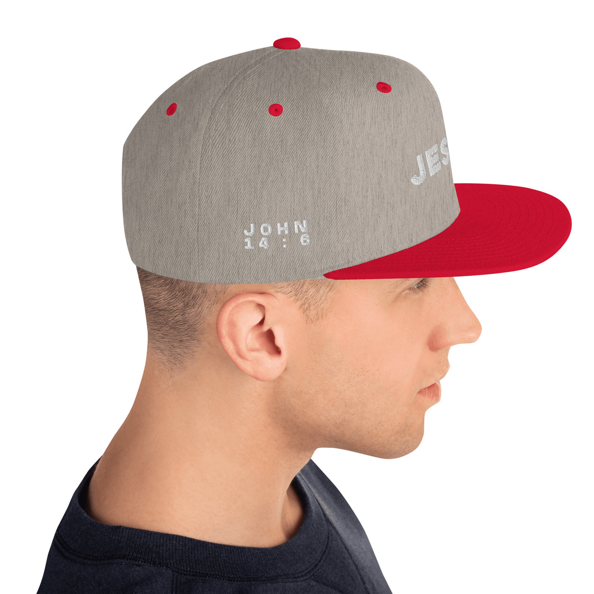 #Color_Heather Gray/Red